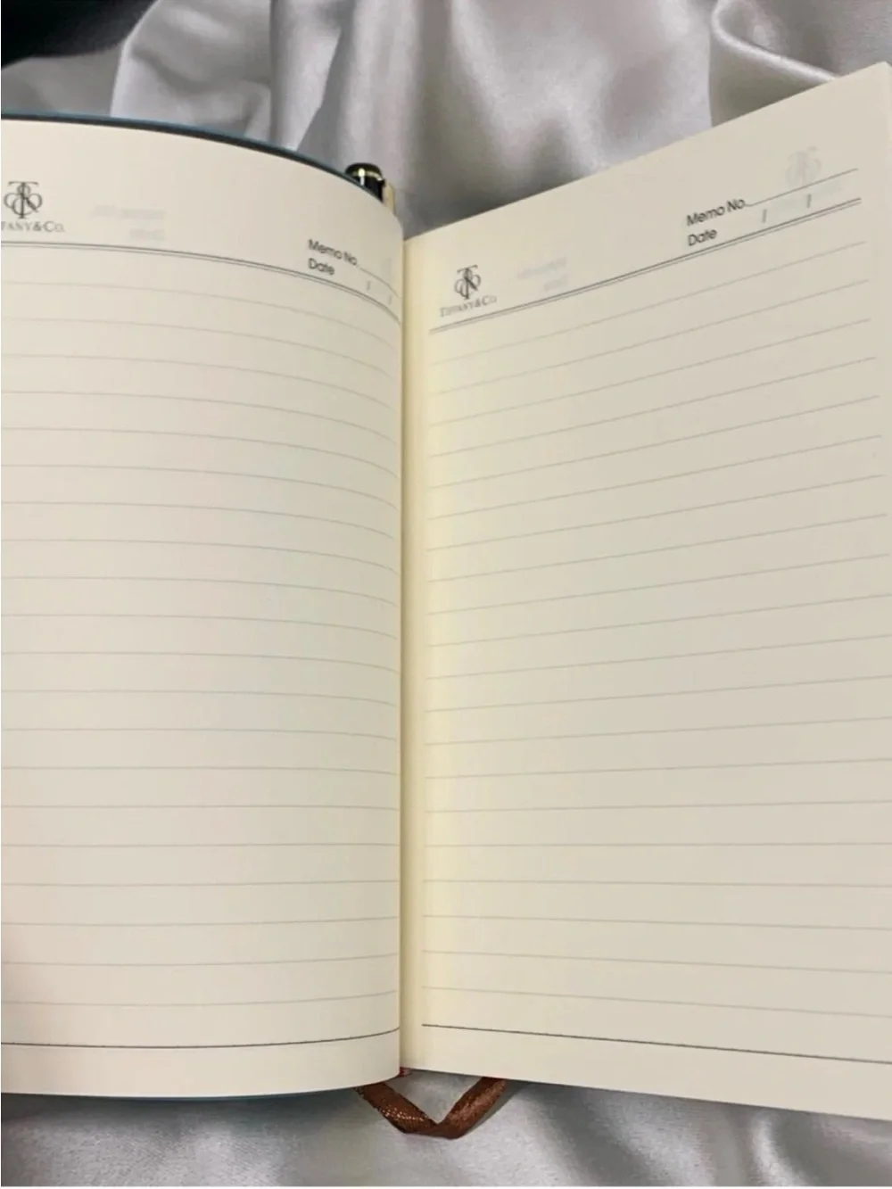 TIFFANY & CO. Suede Leather Notebook & Pen